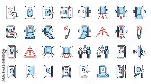 Collection of 2026-06-27 icons features various technology and warning symbols