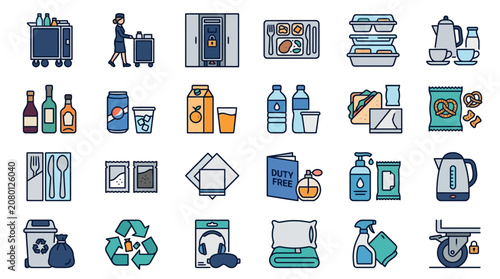A person is doing laundry with various household items and recycling.