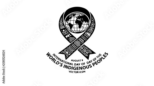 International Day of the World's Indigenous Peoples awareness ribbon