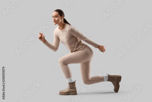 Young woman in thermal unde...