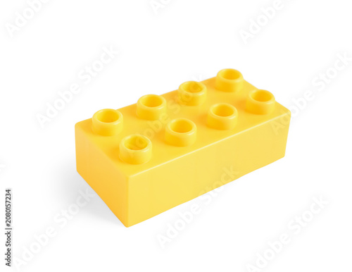 Yellow plastic building blo...