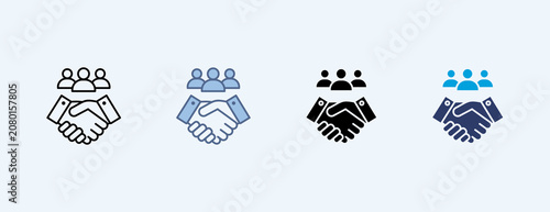 Foto Engagement Multiple Icon Illustration Vector
