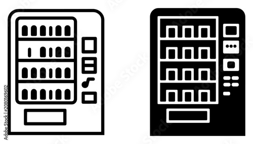 vending machine fresh snack icon vector