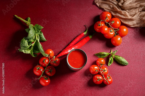 Tin can of tasty tomato pas...