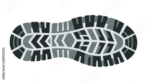 Hiking Boot Sole Tread Vector