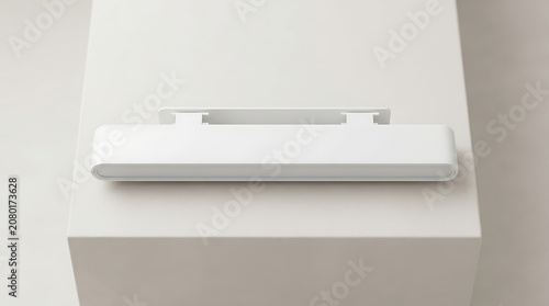 Isolated white monitor light bar for desk setup screen illumination computer workspace productivity eye comfort