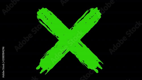 green x mark animation