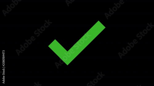 Green Check Mark Icon Animation