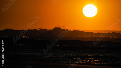 Coucher de soleil sur l'océan