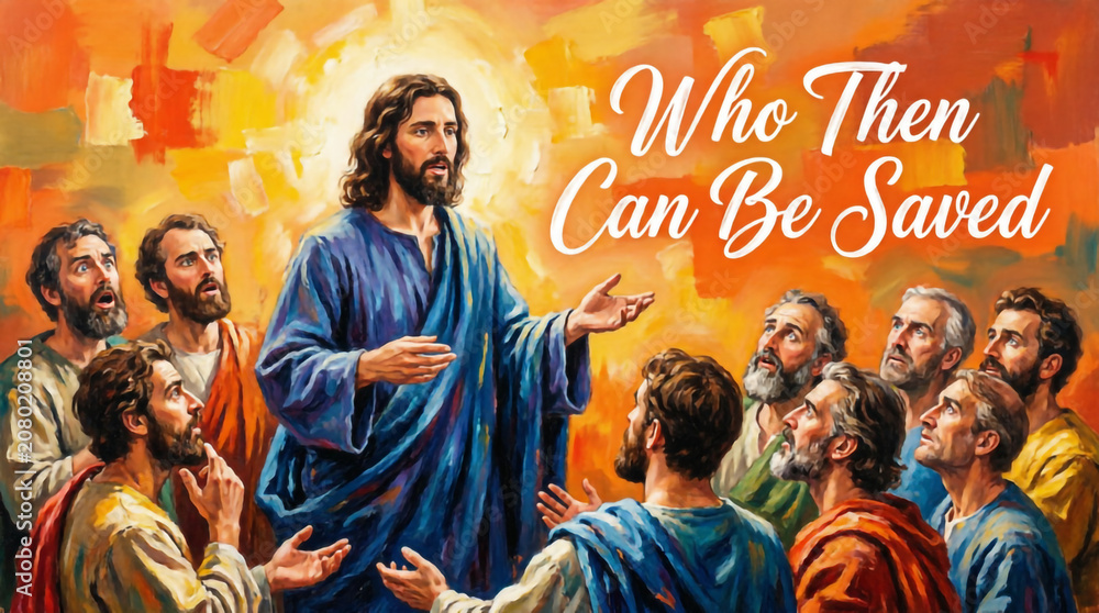 Obraz premium A rich young ruler asks Jesus how he may inherit eternal life and gets a costly challenge back.