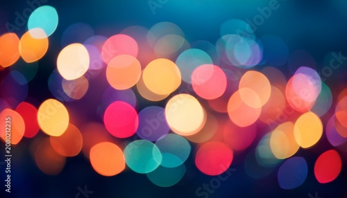 Colorful Bokeh Lights Background