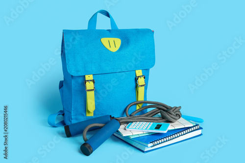 Backpack, school supplies a...