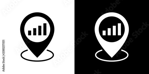 Foto Market Positioning Icon Set Multiple Style Collection