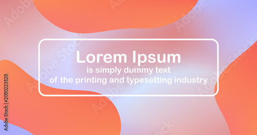 Fluid Shapes on Abstract Background with Vibrant Gradient Design for Brochure Magazine Poster Flyer Business Presentation Template