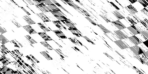 Fotografie Shabby checkered grunge background
