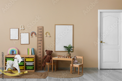 Interior of childrens room ...