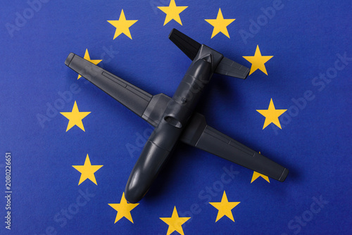 EU drone unmanned autonomous technology of espionage and strikes on the enemy, Europe defense