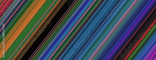 Fotografie Abstract diagonal stripes pattern with colorful multi-textured lines abstract di