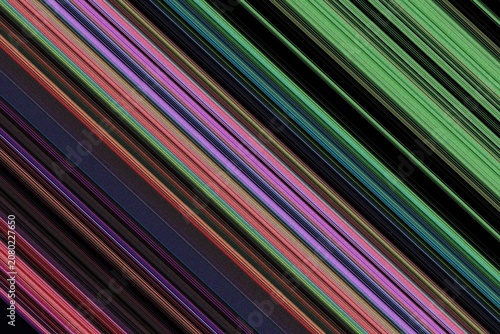 Fotografia Abstract diagonal textured stripes in green and purple tones with abstract diago