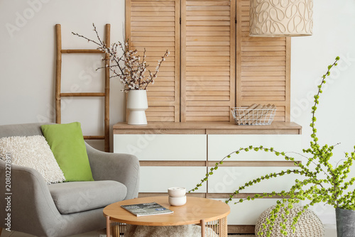 Interior of stylish living ...