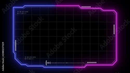 Advanced hud frame layout for digital interface mapping. Structured screen element designed for data analysis display. Futuristic interface frame built for technical visualization systems.
