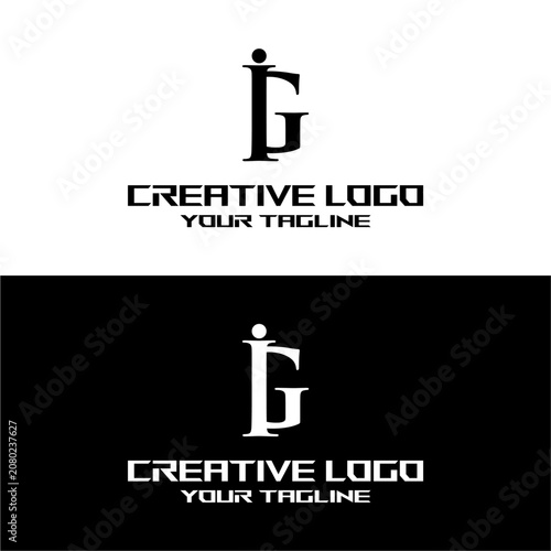 creative letter logo ig design vector
