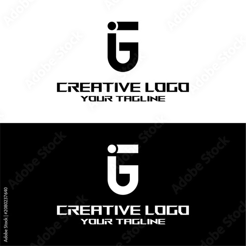 creative letter logo ig design vector