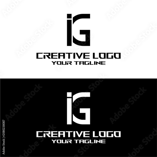 creative letter logo ig design vector