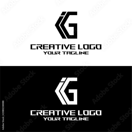 creative letter logo ig design vector