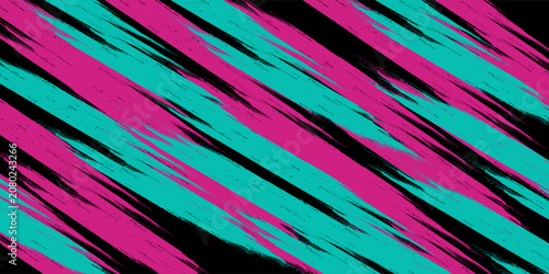 Car sticker wrap banner abstract sporty lines pink blue greenish grunge brush storm thunder modern motorsport racing pattern. eps10.