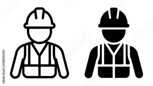 Obraz na płótnie Construction Worker Icon Set