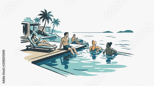 Canvastavla Family enjoying boat ride in tropical waters.