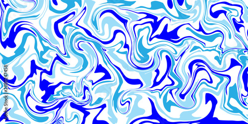 Abstract background seamless pattern with colorful waves. Trendy vector illustration in retro psychedelic style.