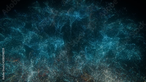 Abstract Blue Space Background