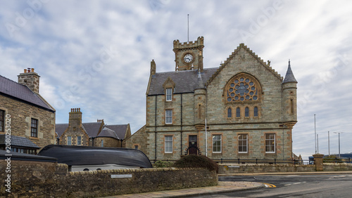 Foto Das Rathaus von Lerwick auf Shetland