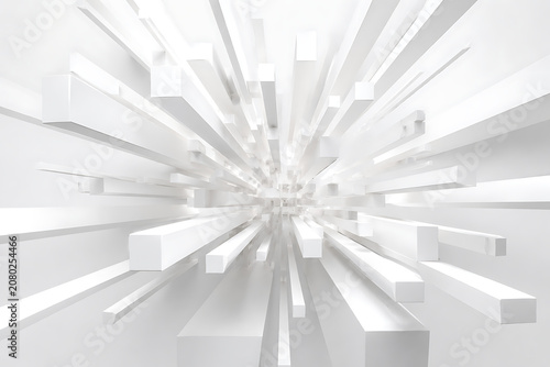 Abstract Radiating Lines Texture in Monochrome Minimalist Composition