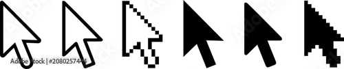 Cuadro en lienzo Computer_mouse_cursor_icons_array