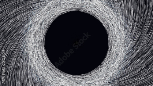 Fotografi kinetic gravitational lensing accretion disk 2d