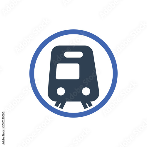 Subway Train Vector Icon, Train Icon
