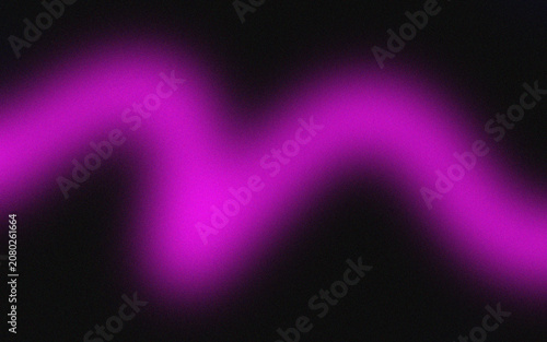 Fotografie A vibrant magenta neon wave with a grainy texture that creates a glowing artisti