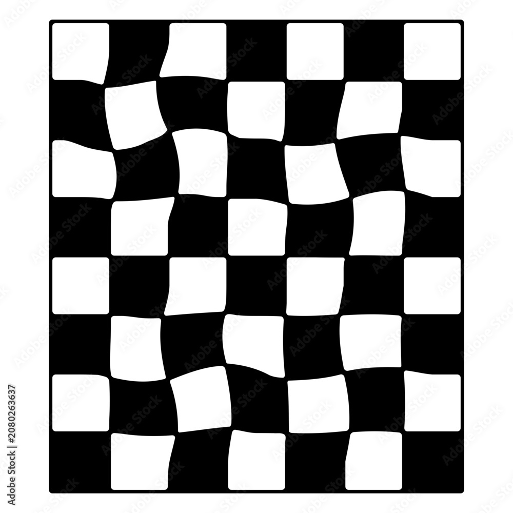 Obraz premium Retro Checkerboard Element