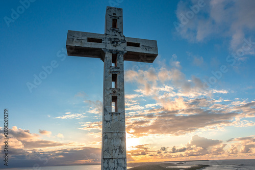 Fotografia Croix de la pointe des châteaux en Guadeloupe.