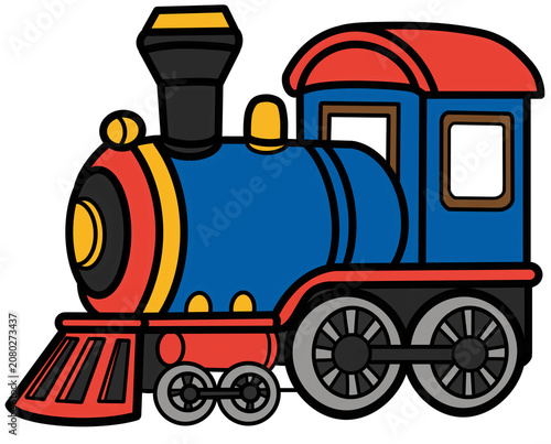 Cartoon Steam Locomotive Clipart