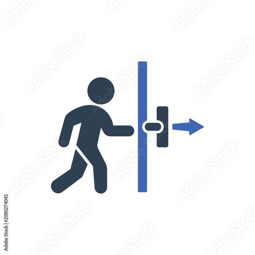 Push Door Icon