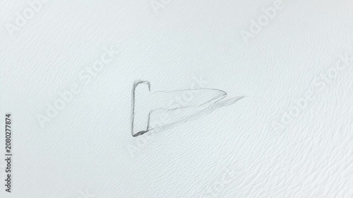 Pencil Drawing Step by Step Tutorial Sketching a Simple Arrow Illustration
