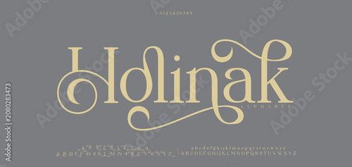 Canvastavla Elegant ligature alphabet letters font logo
