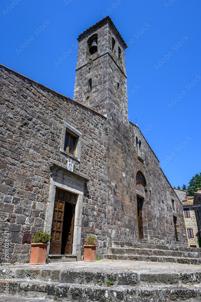 Obraz premium Radicofani, Toscana, via Francigena