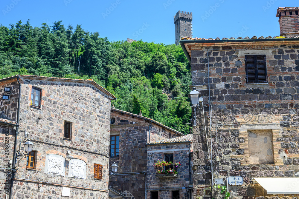 Obraz premium Radicofani, Toscana, via Francigena