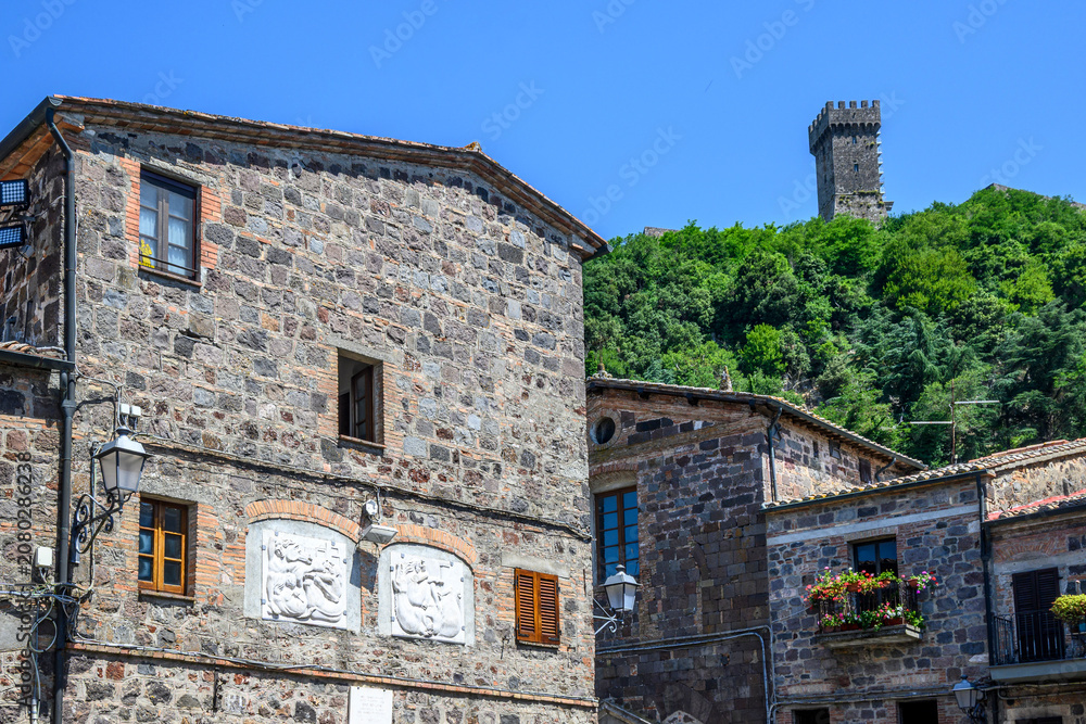 Obraz premium Radicofani, Toscana, via Francigena