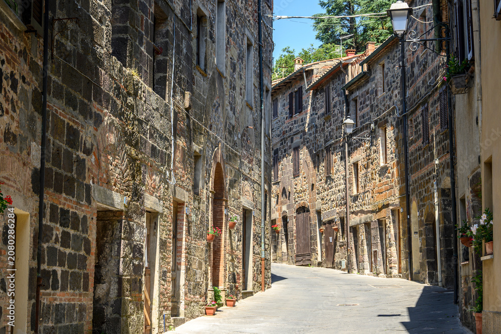 Obraz premium Radicofani, Toscana, via Francigena